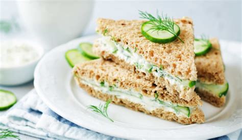 Receta de sándwich de pepino