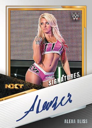 NXT Alumni Signatures Alexa Bliss MOCK UP - Checklistcenter.com