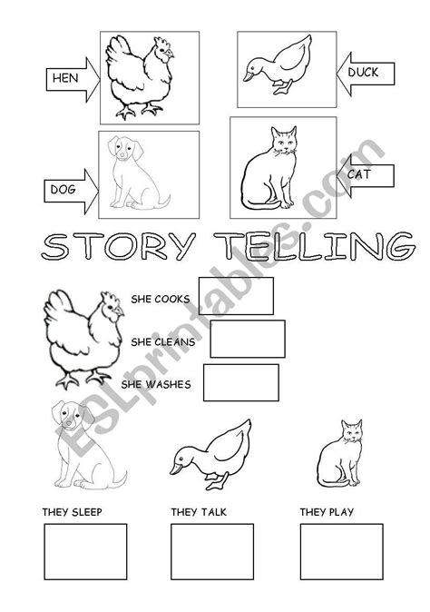 LITTLE RED HEN - ESL worksheet by carcarla