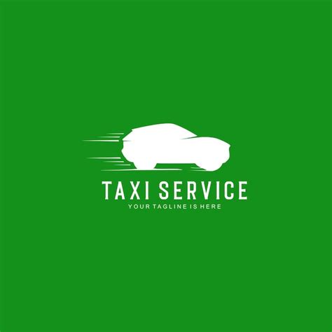 Premium Vector | Simple taxi service logo design