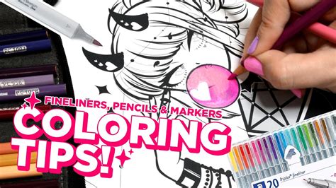 HOW TO IMPROVE YOUR COLORING! ★ Coloring tips with markers & pencils! - YouTube