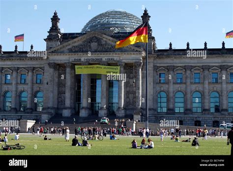 Berlin, the Reichstag building. EU/DE/DEU/GER/ Germany/ capital Berlin. The Reichstag building ...