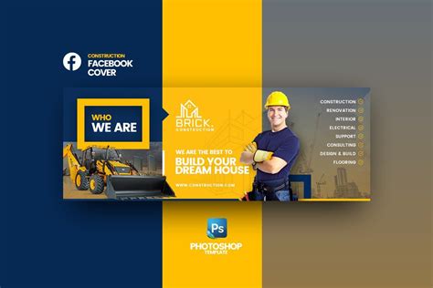 Brick - Construction FB Cover | Facebook cover design, Instagram ...