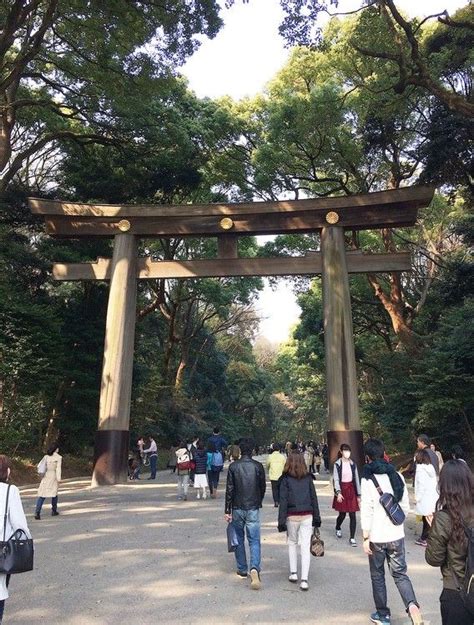 Torii Gate at Meiji Jingu Shrine in Tokyo | Torii gate, Meiji shrine ...