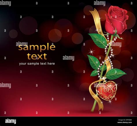 Beautiful Roses and Necklet. Vector Illustrations Stock Vector Image & Art - Alamy