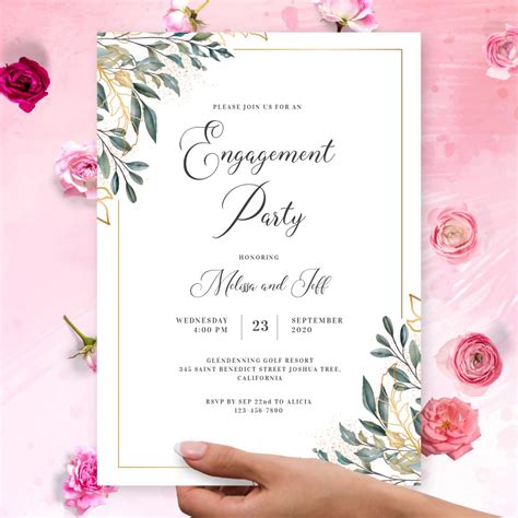 Engagement Party Invitations - Download or Print