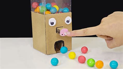 How to make Candy Machine - Cardboard Candy Dispenser - DIY projects - YouTube