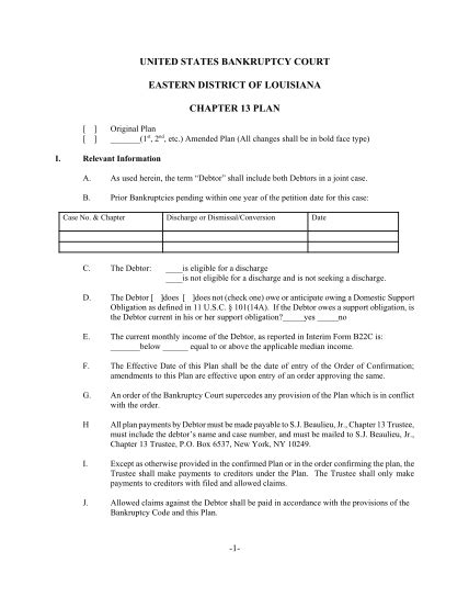 23 chapter 13 bankruptcy forms - Free to Edit, Download & Print | CocoDoc