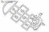Hopscotch Coloring Pages sketch template