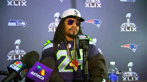 Marshawn Lynch Press Interview: 'You Know Why I'm Here' - YouTube