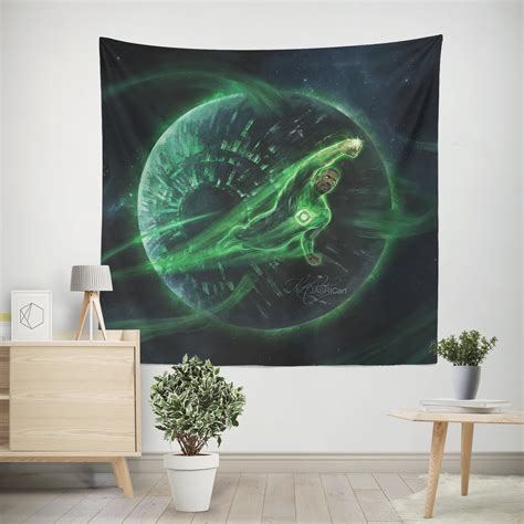 Green Lantern Comics: John Stewart Journey Wall Tapestry