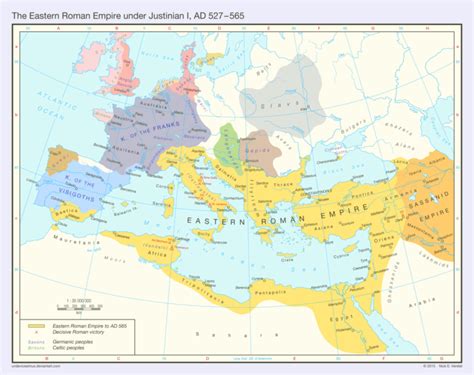 Map : Eastern Roman Empire 527-565 AD - Infographic.tv - Number one infographics & data Data ...