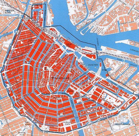 Canals of Amsterdam, detailed map of how Amsterdam canals work like ...