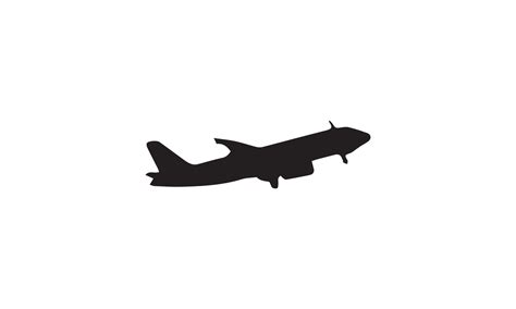 airplane vector illustration design black and white 5896254 Vector Art at Vecteezy