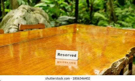 Reserved Sign Made Out Stainless Steel Stock Photo 1806346402 | Shutterstock