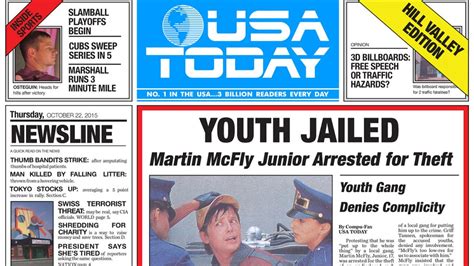 'USA Today' Featuring 'Back to the Future' Front Page Sells Out