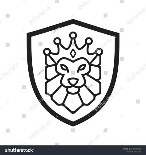 Lion Crown Logo Design Element Stock Vector (Royalty Free) 2109515132 | Shutterstock