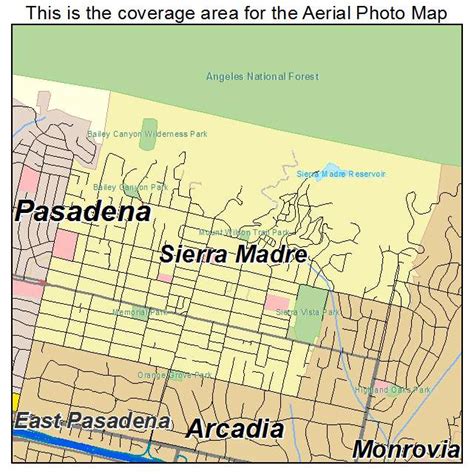 Sierra Madre California Map – Map Vector