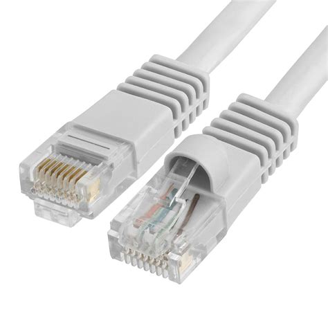 Gray Cat5 e Power-Over-Ethernet Patch Cable 350MHz RJ45 – 10 FEET