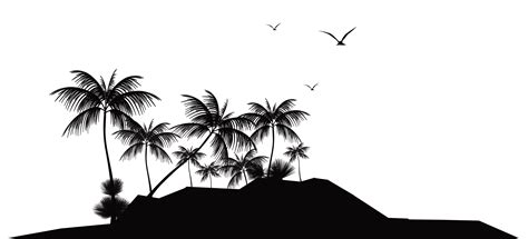 Tropical Island Silhouette Png Clip Art Best Web Clipart | My XXX Hot Girl