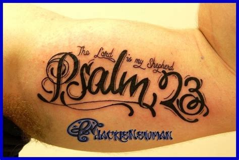 Pin by MisB Havn on Tattoos | Tattoos, Custom tattoo, Psalm 23 tattoo