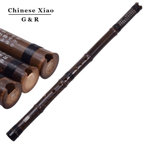 Chinese-Vertical-Bamboo-Flute-Xiao-Chromatic-Music-Instrument-G-F-Key ...