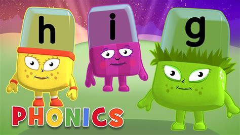 Phonics - Learn to Read | Letters G, H, I | Alphablocks - YouTube