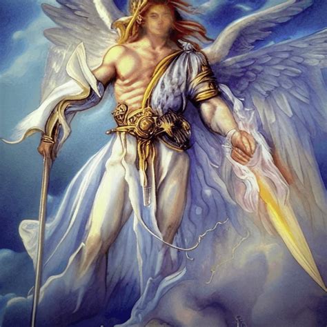 Angel Of Protection In Light Blue Painting by Isabella Zietsman - Fine ...