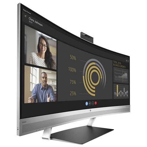 HP EliteDisplay S340c 34" WQHD VA LED Curved Monitor - Webcam - V4G46AA ...