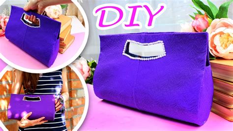 DIY BAG TUTORIAL NO SEW CUTE PURSE EASY - YouTube