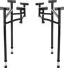 14" Wide Replacement Adjustable Height H-Style Steel Folding Table Legs ...