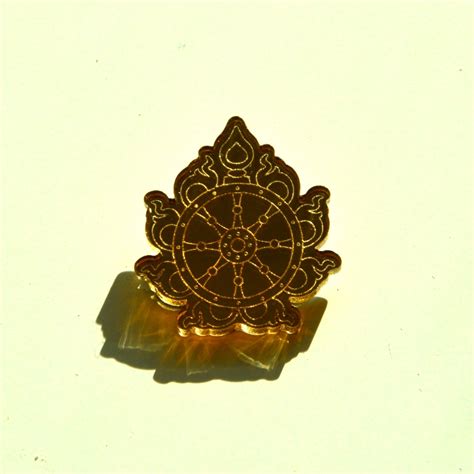 Sudarshana Chakra Brooch Laser Cut Golden Jewelry