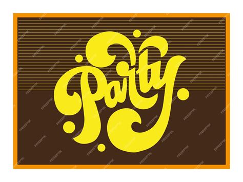 Premium Vector | Party logo design