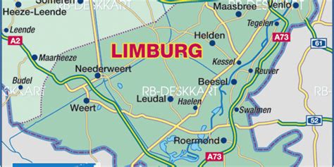 Karte von Limburg (Bundesland / Provinz in Niederlande) | Welt-Atlas.de