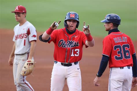 Ole Miss baseball splits doubleheader with Arkansas, deciding game ...