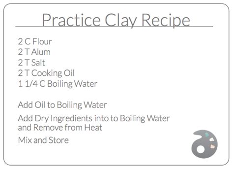 A Recipe to Make Practice Clay and Other DIY Clay Options - The Art of ...