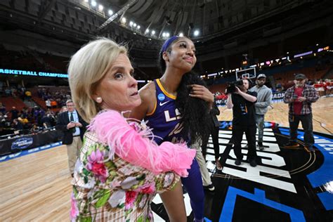 Video Of Angel Reese, Kim Mulkey Going Viral After LSU Win