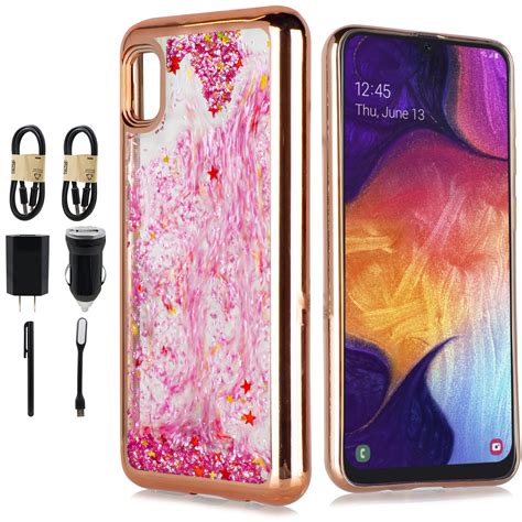 Value Pack + for Samsung Galaxy A10E Case Hybrid Phone Case Glitter ...