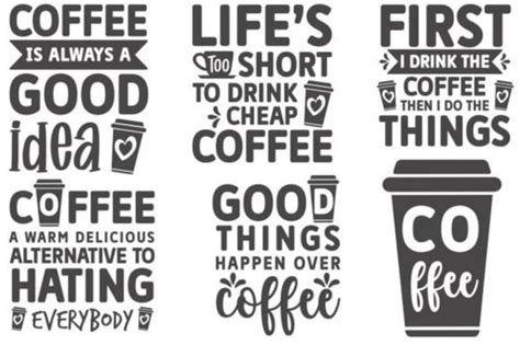 Funny Coffee Mug Svg Bundle, Funny Coffee Saying Svg, Coffee Quote Svg for Mug & Tshirt, Coffee ...