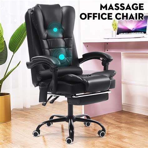 Leather Reclining Massage Office Chairs at Kaci Mattos blog