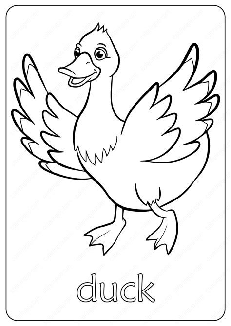 Free Printable Duck Coloring Pages