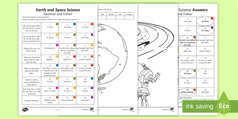 Earth Space Science Worksheets