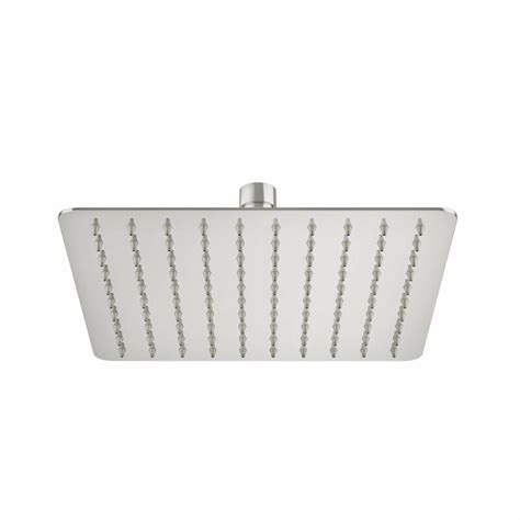 Flo Square 200mm Stainless Steel Shower Head | MyLife Bathrooms