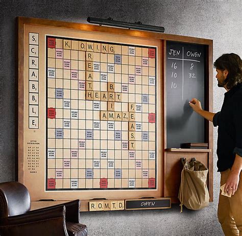 Utilisez votre mur pour installer un Scrabble géant | Spelkamer, Scrabble muur, Inspiratiemuur