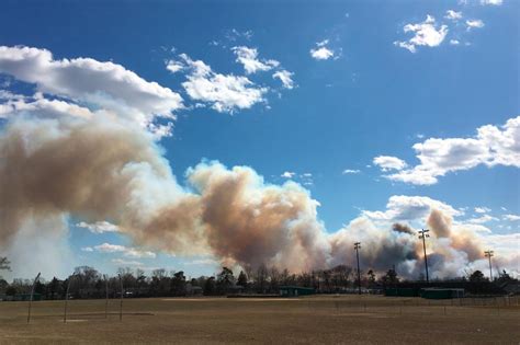 Dozens of homes damaged in massive New Jersey forest fire