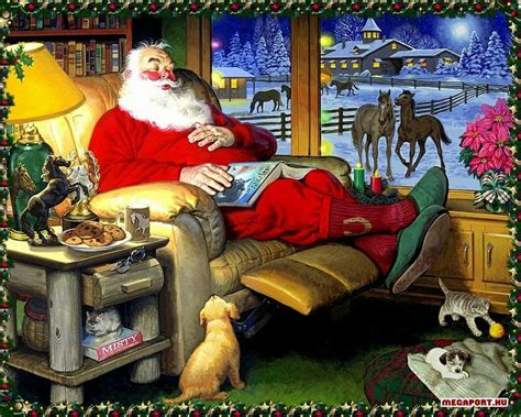 Santa sleeping | I believe in Santa. | Pinterest