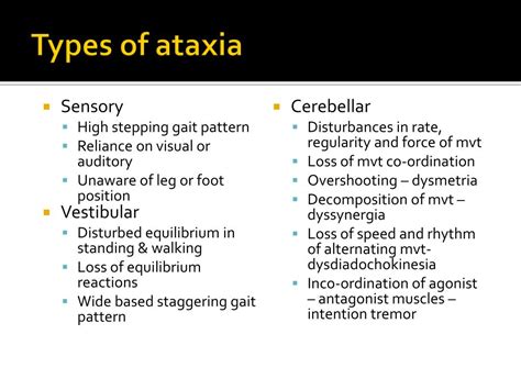 PPT - Ataxia Greek word – ‘without order’ PowerPoint Presentation - ID:2284616