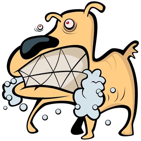 Mad dog stock vector. Illustration of infected, crazy - 8742397