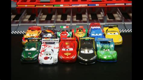 Disney/Pixar Cars 2 World Grand Prix Complete Race Cars Set by Mattel - YouTube