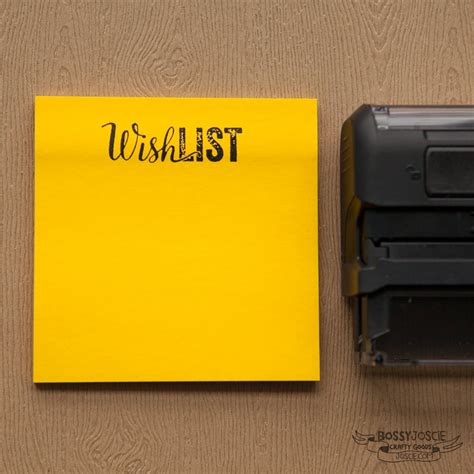 Wish List Self Inking Stamp | bossy Joscie